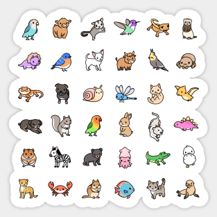 Mega Cute Animals #4 Sticker